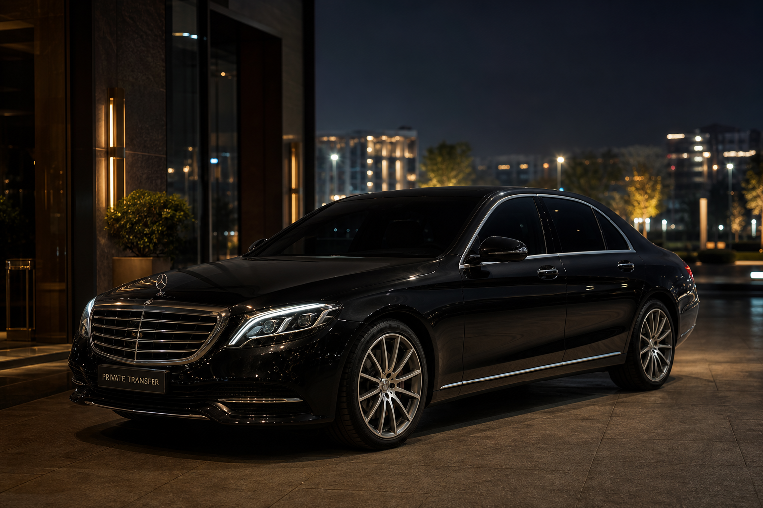 Mercedes noire premium pour chauffeur privé